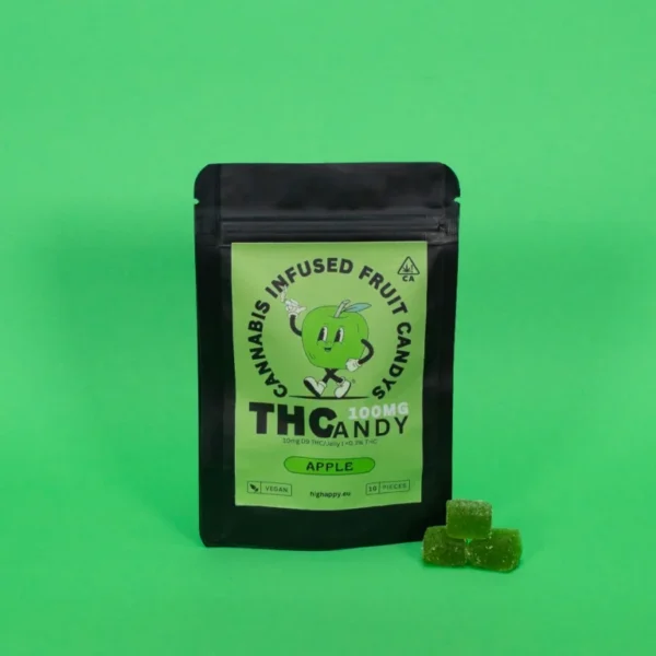 THCandy-Apple-100mg-Cannabis-Infused-Gummies