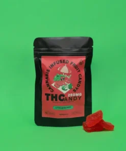 THCandy-Strawberry-250mg-Cannabis-Infused-Gummies